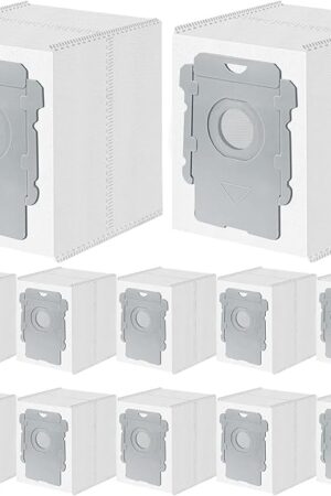 Vacuum Bags for irobot Roomba Q052, i7, i7+, i8, i8+, i3, i3+, i4, i4+, i5, i5+ i6, i6+, j5, j5+, j6, j6+, j7, j7+, j8, j8+, j9, j9+, s9, s9+, Replacement for i & s & j Series Dirt Disposal, 12 Pack