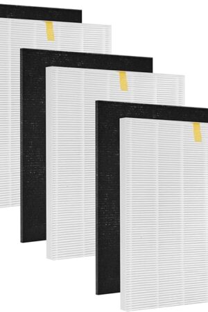 3 pack C545 Replacement HEPA Filter Compatible Winix C545, B151, P150, 9300 Air Puri-fier Filter S,3 True HEPA Filter+3 Activated Carbon Pre-Filter,Compare to Part Number 1712-0096-00, 2522-0058-00