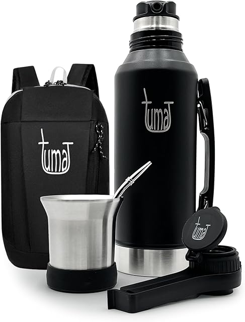Complete Yerba Mate Kit Stainless Steel Thermos 1.2L