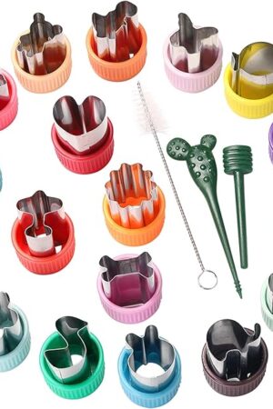Vegetable Cutter Shapes Set Mini Sizes Cookie Cutters Set Fruit Cookie Stamps Mold