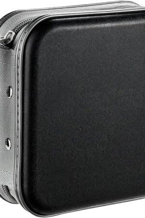 DVD Case, 48 Capacity CD Case Portable CD Case Holder Storage Hard Plastic DVD CD Wallet Holder Organizer for Car (Black)