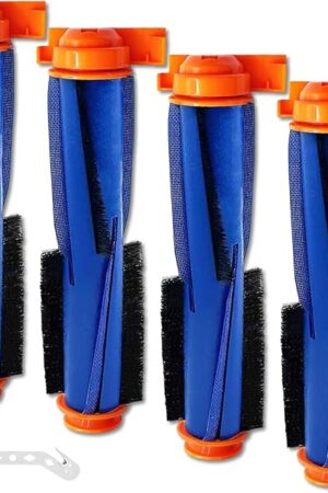 4 Pack Main Roller Brush Replacement for Shark AI AV2501S AV2511AE AV2610WA AV2501AE RV2502AE RV2400WD RV2610WD AV2510AOUS RV2520AOUS UR250BEOUS UR2500SR rv2410wd AI Ultra 2- in-1 Robot Vacuum