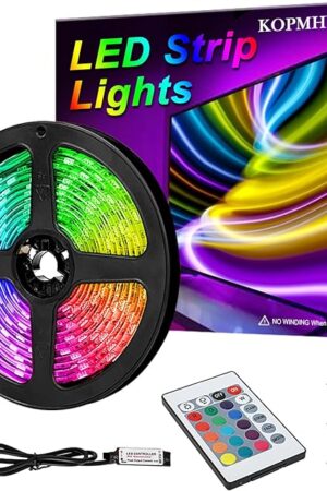 3M 10FT RGB LED Strip Lights, IP65 Waterproof Colored USB TV Backlight with Remote, 16 Color Changing 180 5050 LEDs Bias Lighting for HDTV, Multicolor for TV PC Background Lighting, No Adapter
