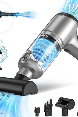 AHNR Handheld Car Vacuum Cleaner Cordless with Brushless Motor, 20000PA High Power Vacuum Cleaner & Air Duster, 3 in 1 Keyboard Portable Mini Hand Held Vacuums Cleaner for Car Home