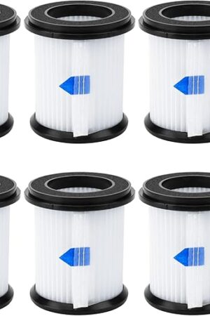 6 Pack Vacuum Filters Replacement for INSE N5S N5T S6T S6P Pro/TMA S610 T120 T121 T150 T151 T220 T210 T121 T180 Cordless Vacuum Filter with Mesh Filter LUXRILIX