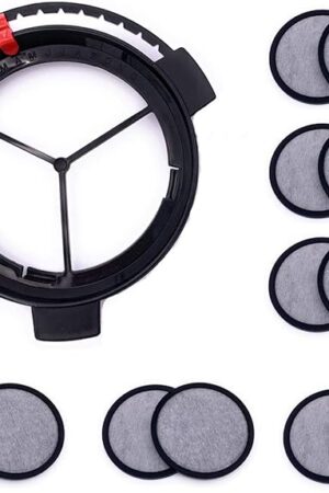 Xcivi Replacement Water Filtration Set - Filter Disk with Frame for Mr. Coffee Brewers, Compatible - 1Disk Frame +12 Filter Disks