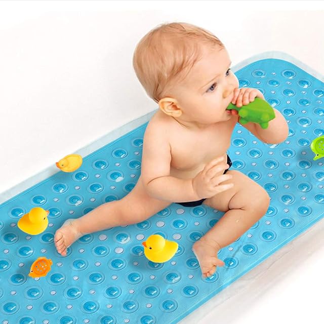 Baby Bath Mat Non Slip Bathtub Mat for Kids, Machine Washable Bath Tub Shower Mat