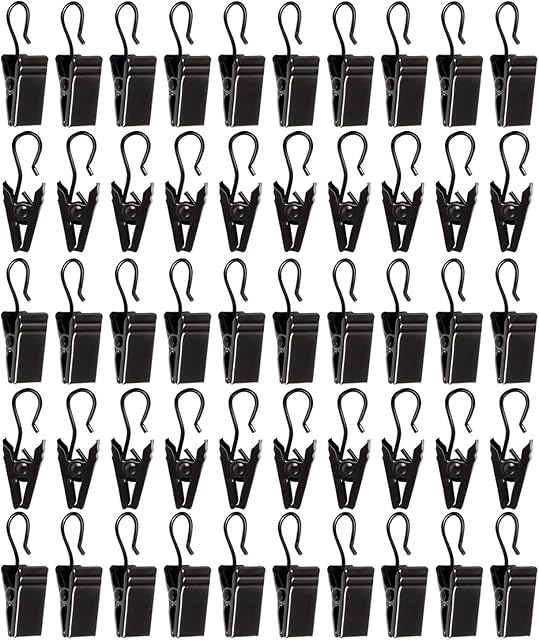 50pcs Awning Light Curtain Clips Stainless Steel Curtain Clip Hooks Curtain Hooks Bulldog Clips siding Clips for Hanging Tablecloth Towel Clips for Camping Tents Home Decoration Photos Art Craft