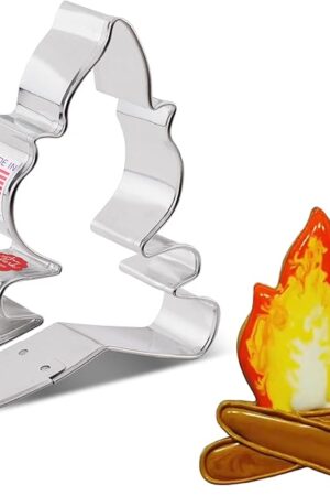 Campfire Cookie Cutter, 4" Made in USA by Ann Clark