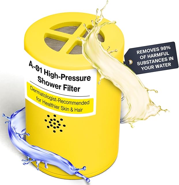 Afina Replacement Filter for Afina Filtered Showerhead & Shower Filter - High Pressure Shower - Reduces Dry Itchy Skin, Dandruff, Eczema, and Dramatically Improves The Condition of Your Skin and Hair