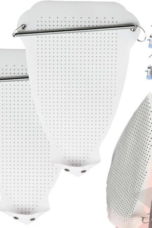 2025 Universal Iron Protective Cover Shield, Iron Protector for Ironing - Prevents Burn Sticking, Irons Covers to Improve Ironing Results, for Protect Fabrics Sewing Machine Parts (2PCS, 1.0MM)
