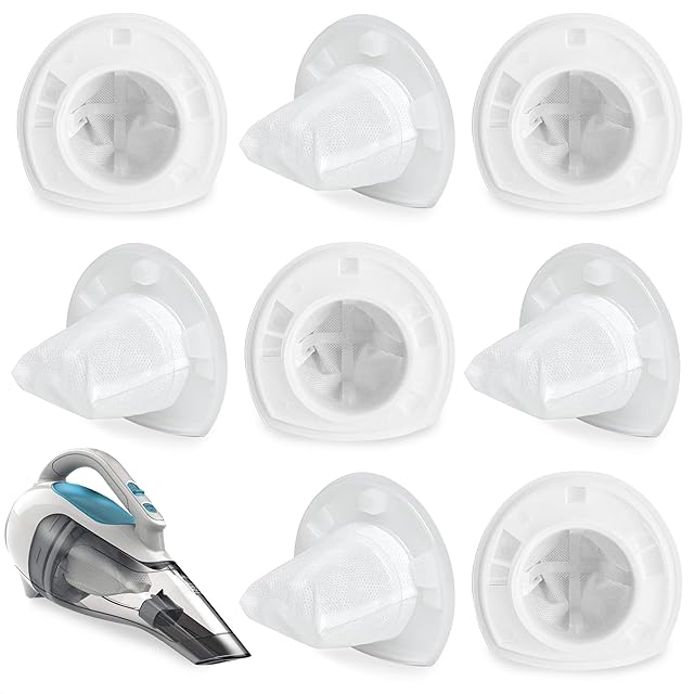 8 Pcs Reusable Black and Decker Handheld Vacuum Filter Replacement - Washable & Reusable VF110 Filter Compatible with (CHV9610, CHV1210, CHV1410, CHV1410B, CHV1410L, CHV1510)