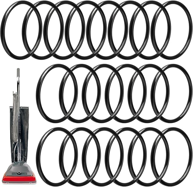 30563B Vacuum Belt for Sanitaire Eureka Commercial Upright Vacuum Cleaner, 66100 Round Vacuum Cleaner Belts for Sanitaire Eureka Style RD, SC679, SC684, SC688, SC886, SC887, SC888, SC899-20 Pack