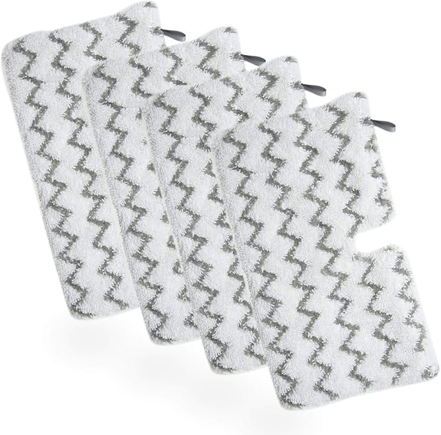 4 Pack S3501 S3601 Steam Pocket Mop Pads for Shark S3500 Series S3501 S3601 S3550 S3901 SE450 S3801CO S3601D S2901 S2902 Steam Mop Pads Washable