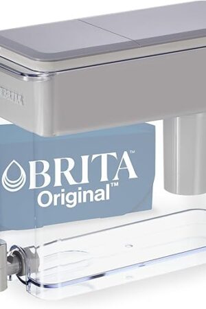 Brita UltraMax Large Water Dispenser With Standard Filter, BPA-Free, Reduces Copper, Cadmium and Mercury Impurities, Lasts 2 Months or 40 Gallons, Includes 1 Filter, Kitchen Accessories, Large 27-Cup