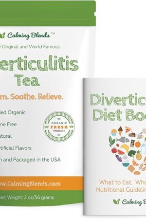 Calming Blends Diverticulitis Tea 1 Pack with Diet Booklet | Includes Diet Booklet