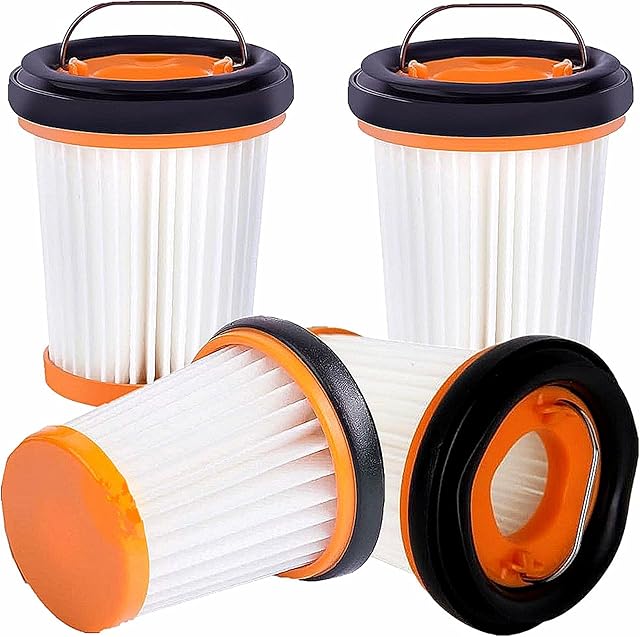 4 Pack WV201 Vacuum Filter Replacement for Shark W1 S87 Cordless Handheld Vacuum WV200, WV201, WV205, WV220,WV221, WV250, WV251 Handheld Vacuum,Compare to Part # XHFWV200.