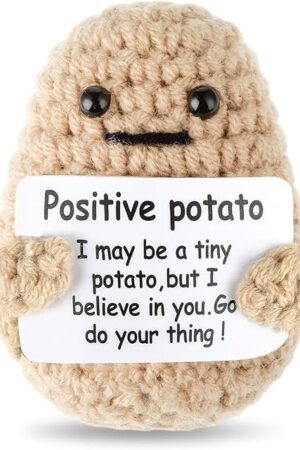 The Positive Potato Crochet Mini Knitted Potato Toy Home Decorations Encouragement Gifts (Positive Potat)