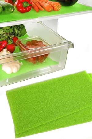 Dualplex® Fruit & Veggie Life Extender Liner for Fridge Refrigerator Shelves, 15 x 24 Inches (2 Pack) – Extends The Life of Your Produce & Prevents Spoilage