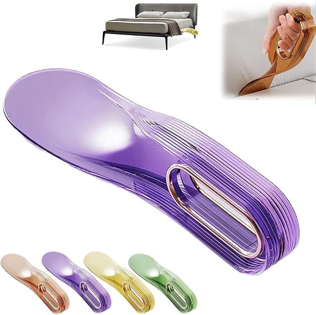 2 in 1 Mattress Lifter & Bed Sheet Tucker Tool, Ergonomic Mattress Lifting Wedge for Effortless Sheet Tucking, Bed Making Helper for Home, Hotel, Suitable for Most Beds (Purple)