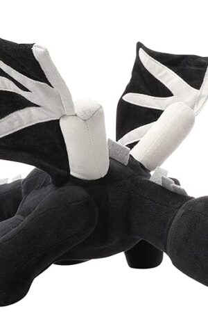Black Dragon Plush 23.7 in 60 cm Stuffed Animal Toy Pillow Character Dolls Birthday Festival Present for Kids