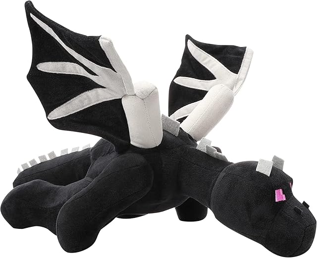 Black Dragon Plush 23.7 in 60 cm Stuffed Animal Toy Pillow Character Dolls Birthday Festival Present for Kids