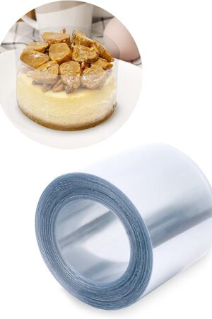 Cake Collar 2 x 600 in (50ft) - Acetate Roll - Acetate Sheets for Baking - Cake Wrapping Plastic - Acetato para Reposteria - Acetato Para Pasteles