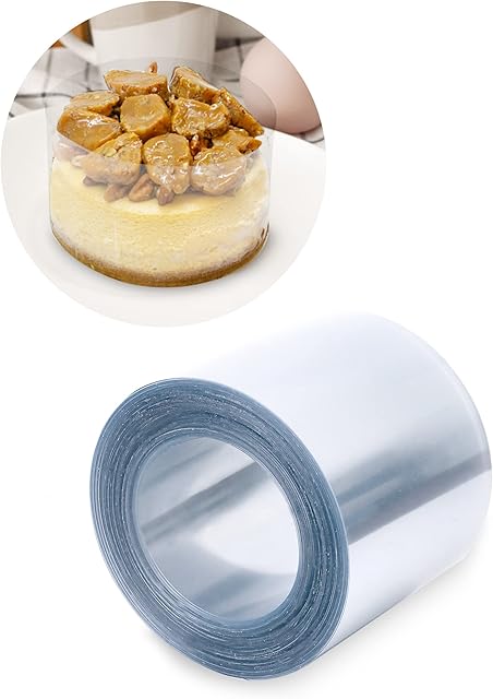 Cake Collar 2 x 600 in (50ft) - Acetate Roll - Acetate Sheets for Baking - Cake Wrapping Plastic - Acetato para Reposteria - Acetato Para Pasteles