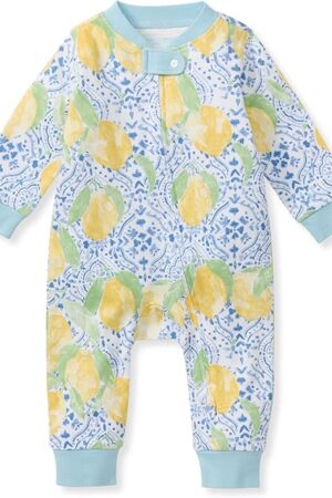 Burt's Bees Baby baby-girls Sleep and Play Pajamas, 100% Organic Cotton, One-piece Footless Pajamas