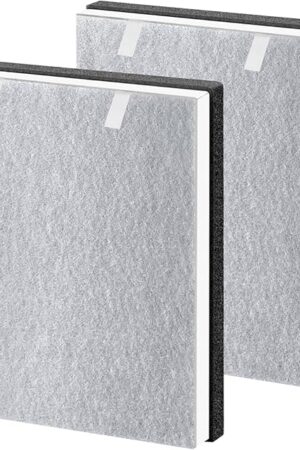 2 Pack Vital 100 Replacement Filter Compatible with LEV.OIT Vital 100, H13 True HEPA High-Efficiency and Activated Carbon Vital 100 Filter,Part # Vital 100-RF