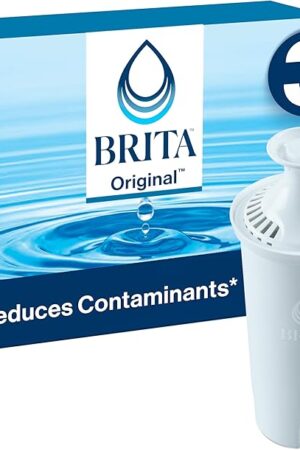 Brita Standard Replacement Filters for Pitchers and Dispensers, 3 Count, White