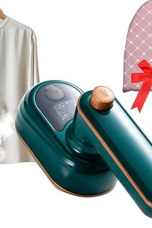 Cumuul Pure Steamer for Clothes, Travel Small Puresteamer (Steamer for Clothes & Iron 2in1)(1000w Travel Steam Iron, 50ml For 20 Min Steam) White And Green, 120v (Green)