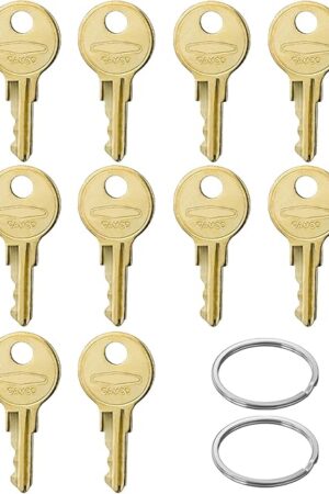 Dispenser Keys for Bobrick, 10-Pack 33043 CAT74 Toilet Paper Towel Dispenser Key Compatible with Janitor Bobrick Cat 74 Dispenser