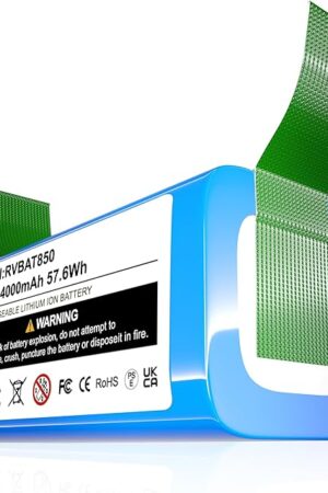 14.4V 4000mAh Replacement Battery for Shark Ion Battery Compatible with Shark Ion R75, RV761, RV850C, RV1000S, RV1100VL, RV101AE, UR1000SR, RV700_N, RV720_N Robot Vacuum