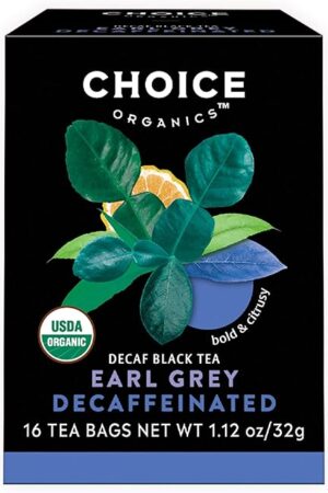 Choice Organic Teas Decaffeinated Earl Grey Tea - With Bergamot - Fair Trade - Compostable - 48 Organic Black Tea Bags (Pack of 3)
