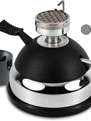 BLUEFIRE Butane Mini Burner for Tabletop Coffee Siphon Syphon/w Furnace Stand and Assembly Rack Ceramic Windproof Torch Head Portable Cooking Stove Espresso Maker Chafing Soup Tureens Fondue Bunsen