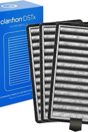 Clarifion - DSTx HEPA + Carbon Air Purifier Filters Replacement 3 Pack, Air Filter for Home, Bedroom, HEPA Filter for Air Purifiers, May Help with Dust, Odors, Smoke, Apartment Essentials