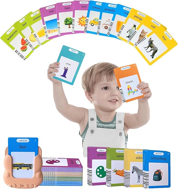 The Talking Flash Cards Toddler Toys,Kids Toddler Flash Cards with 224/510 Sight Words,Montessori Toys,Bilingual English-Spanish,Learning Educational Toys for Kids Ages (224-Sight Words)