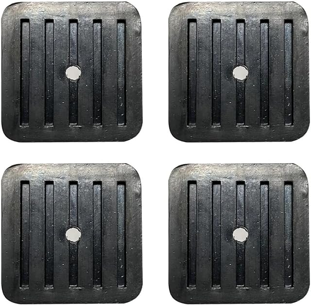 4 Pack Mini Split Anti-Vibration Pads Wall Mounting Bracket Isolator Rubber Pad Damper Shock Absorbing Feet for Ductless Air Conditioner Heat Pump System Outdoor Condenser Unit A/C HVAC