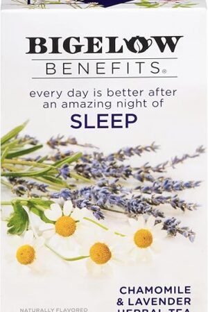Bigelow Tea Benefits Sleep Chamomile & Lavender Herbal Tea, 18 ct