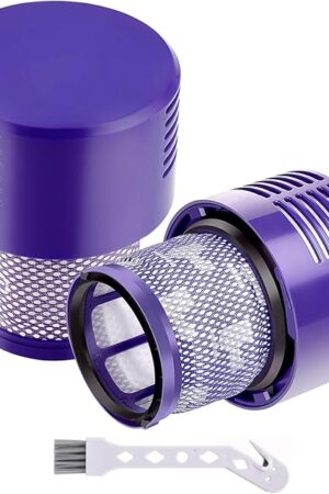 Vacuum Filters for Dyson,Filters Replacement for Dyson V10 Cyclone series, V10 Absolute, V10 Animal, V10 Total Clean, SV12, SV12,Part 969082-01, Purple,2 Pack
