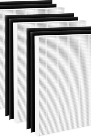 115115 Replacement Filter A for Winix Plasmawave Air Purifier C535 5300 5300-2 5500 6300 6300-2 P300 C909 9800, 3 C535 Filters + 6 Activated Carbon Filters