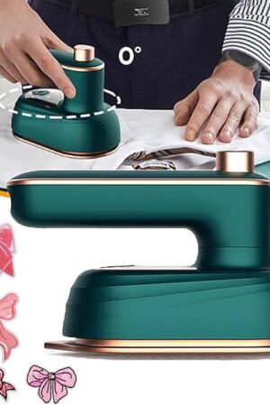 Whimsyard Iron Steamer, Travel Smart 2-in-1 Styling & Garment Iron, Whimsyard Rotary Garment Iron, Ivyever Portable Rotary Garment Iron 180° Rotat (Green)