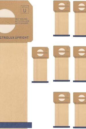 12 pack Upright Style U Vacuum Cleaner Bags made to fit for Electrolux