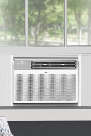 Window Air Conditioner,Side Insulated Foam Panel, Summer/Winter Heat and Draft Insulating,Two-Piece Panels Window Seal,with 4 Pressure Strips 02 (WHITE)