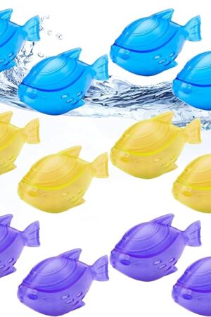 12PCS Universal Humidifier Tank Cleaner,Humidifier Cleaning Fish for Humidifiers & Fish Tanks, Purifies Water, Eliminates White Dust and Odor, Prevents Hard Water Build-Up