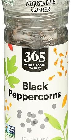 365 by Whole Foods Market, Black Peppercorn Grinder, 1.55 Ounce