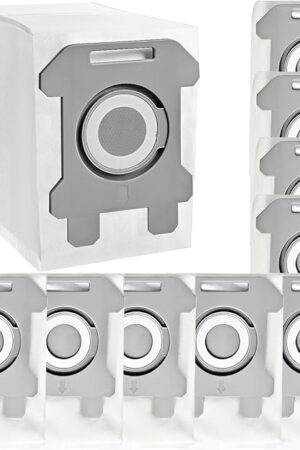 10 pack Replacement Vacuum Bags Compatible with i7, i7+, i8, i8+, i3, i3+, i4, i4+, i1+, i6, i6+, j7, j7+, s9, s9 Plus Bags Bulk Bags Automatic Dirt Disposal Bag Bin Bags