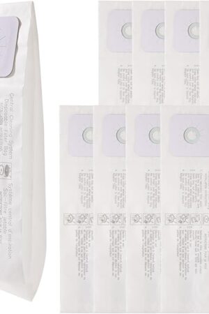 9pack CF Clean Fairy 391 Central Vacuum Bags Compatible with Nutone 391 CV353, CV450, CV391, CV400, CV350,CV351 VX475 44186, CV352,CV653 CV750, CF3918 models
