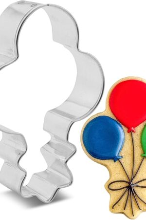 Bunch of Balloons Cookie Cutter, 3.8" Made in USA by Ann Clark